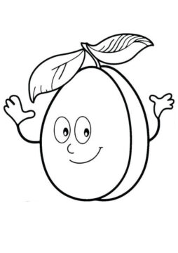 Dibujo de Guayaba Linda para Colorear
