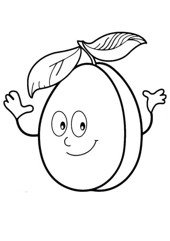 Dibujo de Guayaba Linda para Colorear