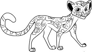 Dibujo de Guepardo Adulto para Colorear