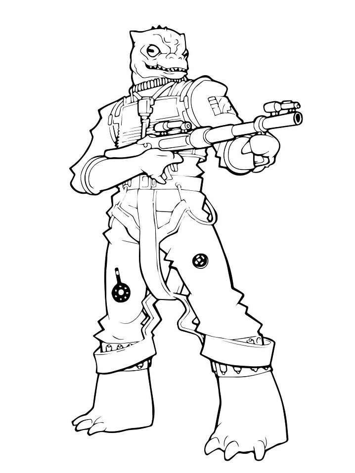 Dibujo de Bossk para Colorear
