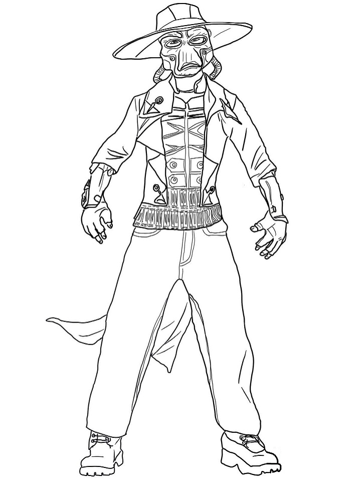 Dibujo de Cad Bane para Colorear