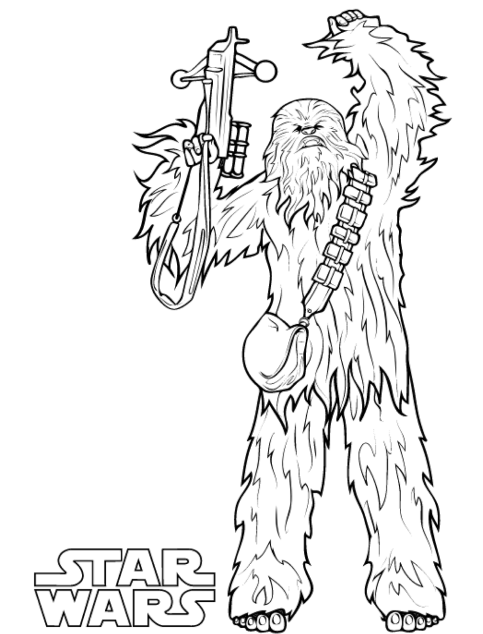 Dibujo de Chewbacca para Colorear