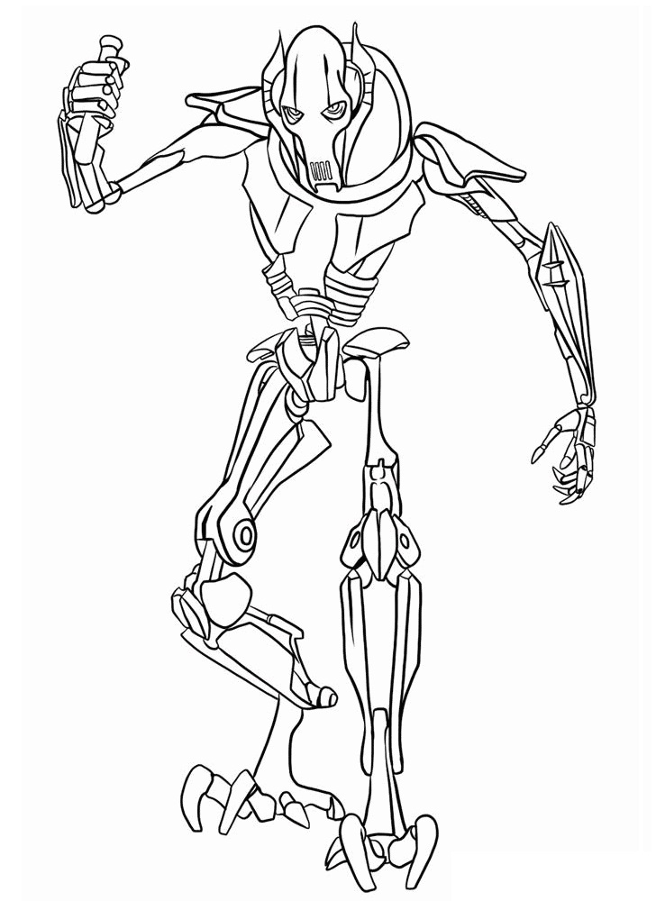 Dibujo de General Grievous para Colorear