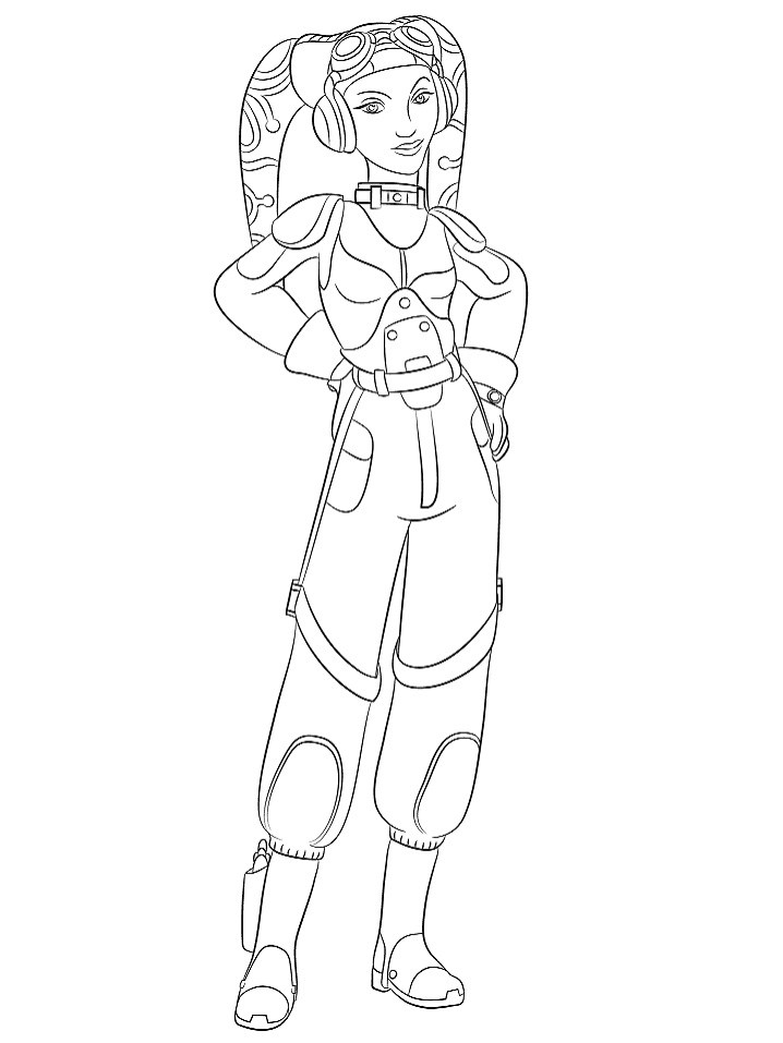 Dibujo de Hera Syndulla para Colorear