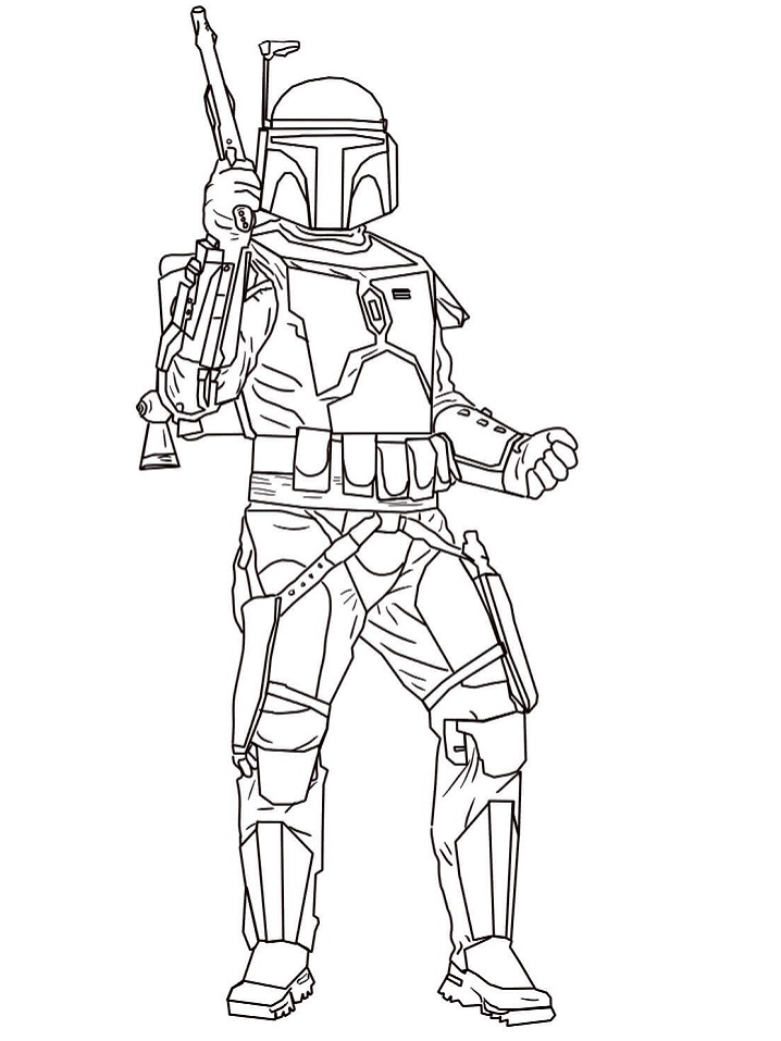 Dibujo de Jango Fett para Colorear