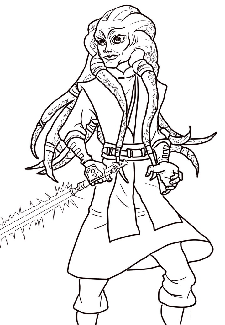 Dibujo de Kit Fisto para Colorear