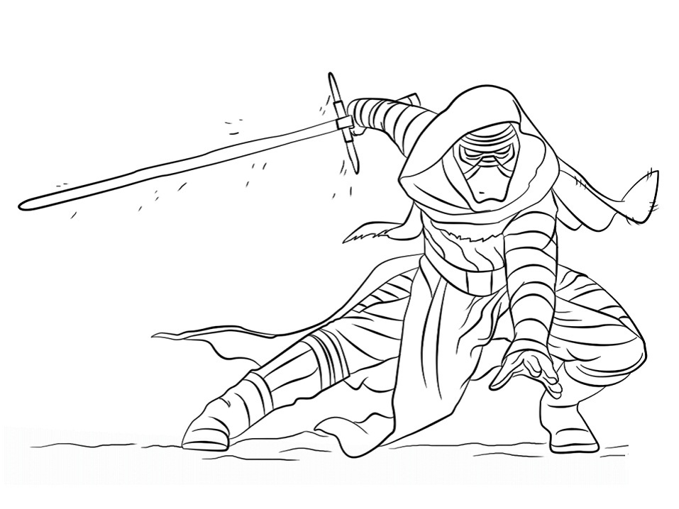 Dibujo de Kylo Ren para Colorear