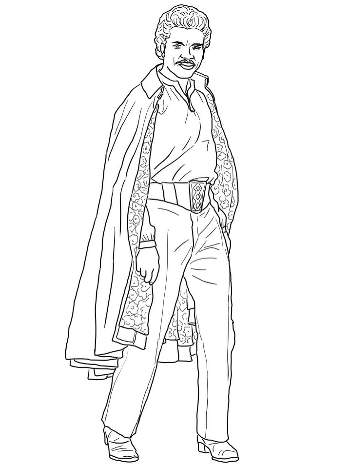 Dibujo de Lando Calrissian para Colorear