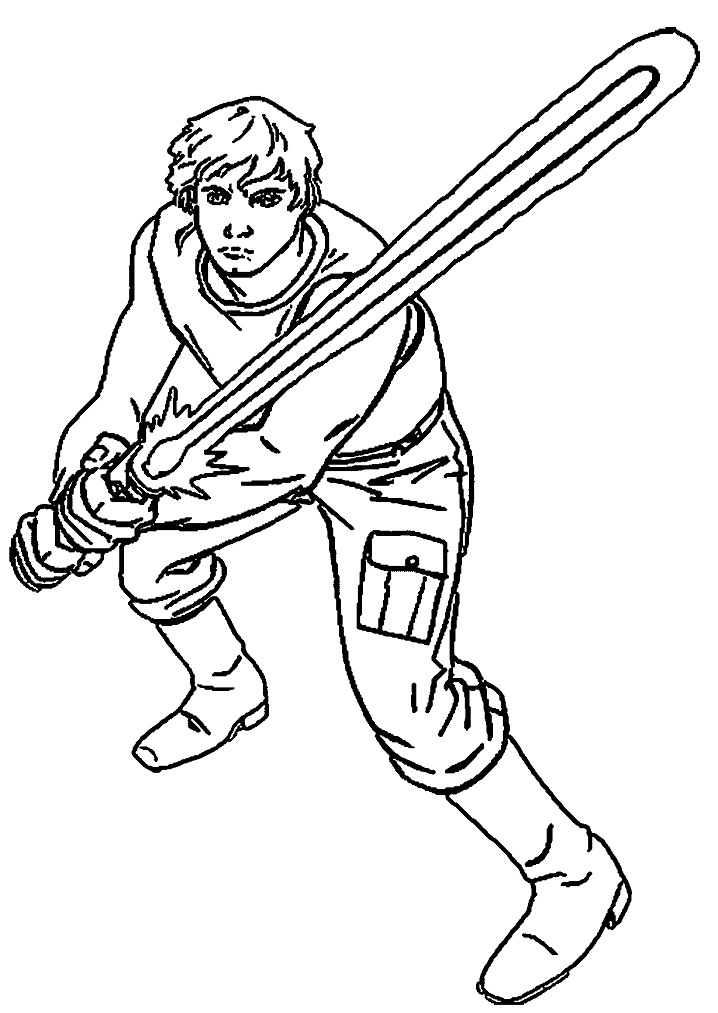 Dibujo de Luke Skywalker para Colorear