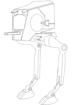 Dibujo de Transporte de Exploradores en St para Colorear