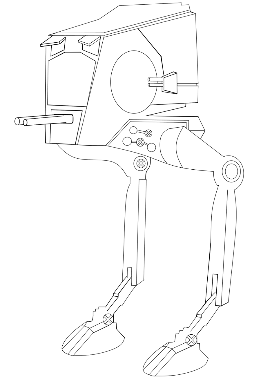 Dibujo de Transporte de Exploradores en St para Colorear