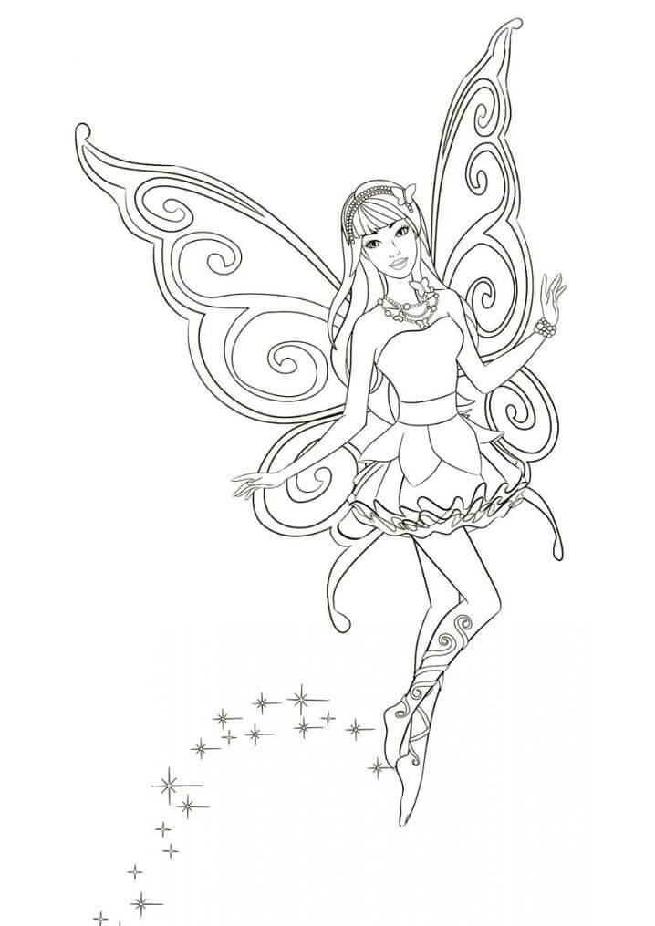 Dibujo de Hada Asombrosa para Colorear