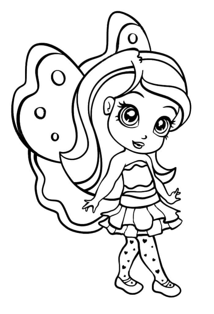 Dibujo de Linda Hada para Colorear