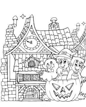 Dibujo de Halloween Mandala Coloring Page For Adults para Colorear