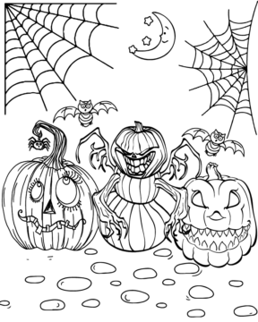 Dibujo de Jack o Lantern Coloring Page para Colorear
