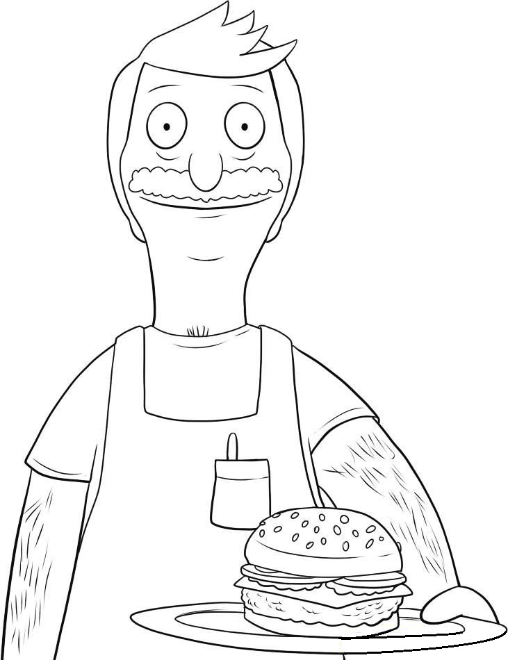 Dibujo de Bob Belcher para Colorear