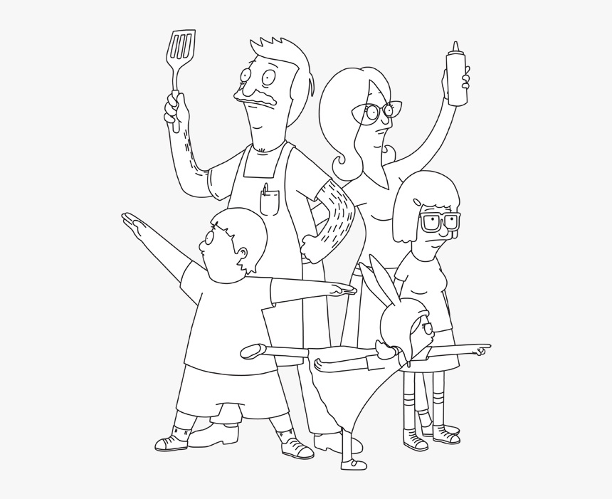 Dibujo de Familia de Bob para Colorear