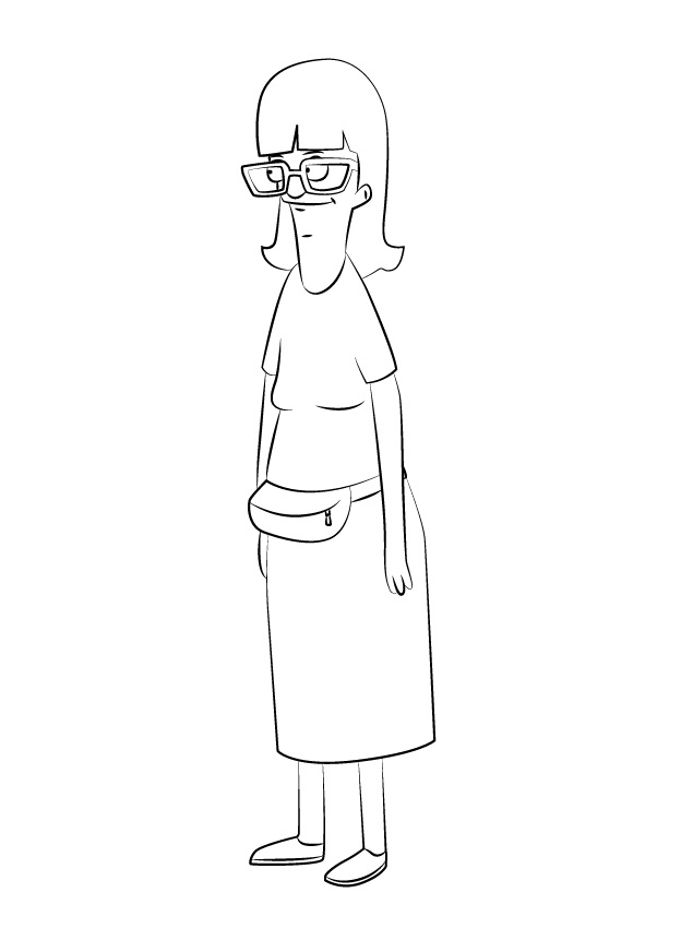 Dibujo de Hamburguesas de Gayle de Bob para Colorear