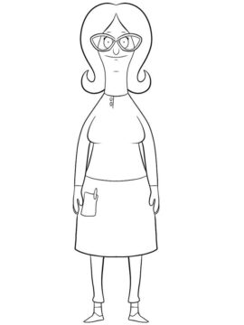Dibujo de Linda Belcher para Colorear