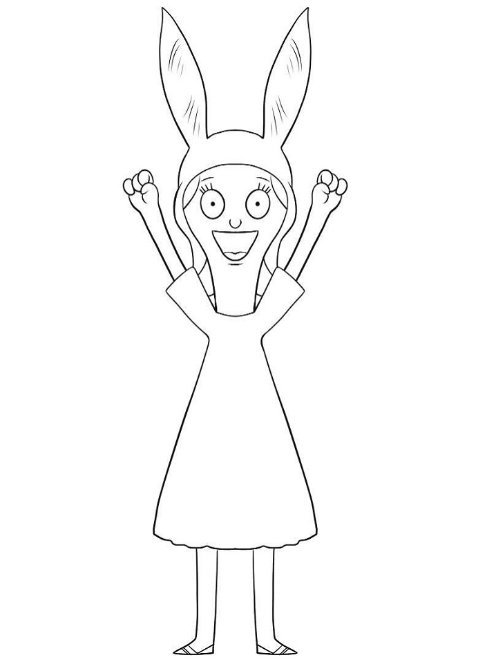 Dibujo de Louise Belcher para Colorear