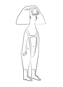 Dibujo de Malvavisco de Bob S Burgers para Colorear