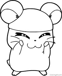 Dibujo de Hmster Cappy para Colorear