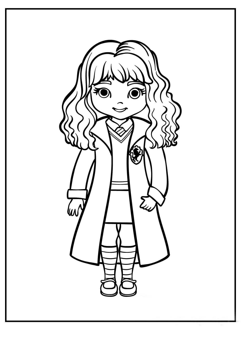 Dibujo de Animados Hermione Granger para Colorear