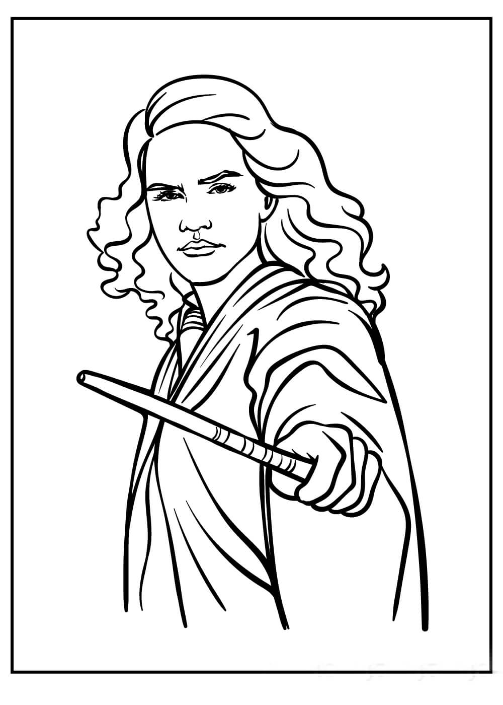 Dibujo de Genial Personaje de Harry Potter para Colorear