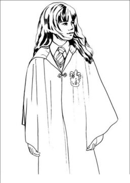 Dibujo de Linda Hermione Granger para Colorear