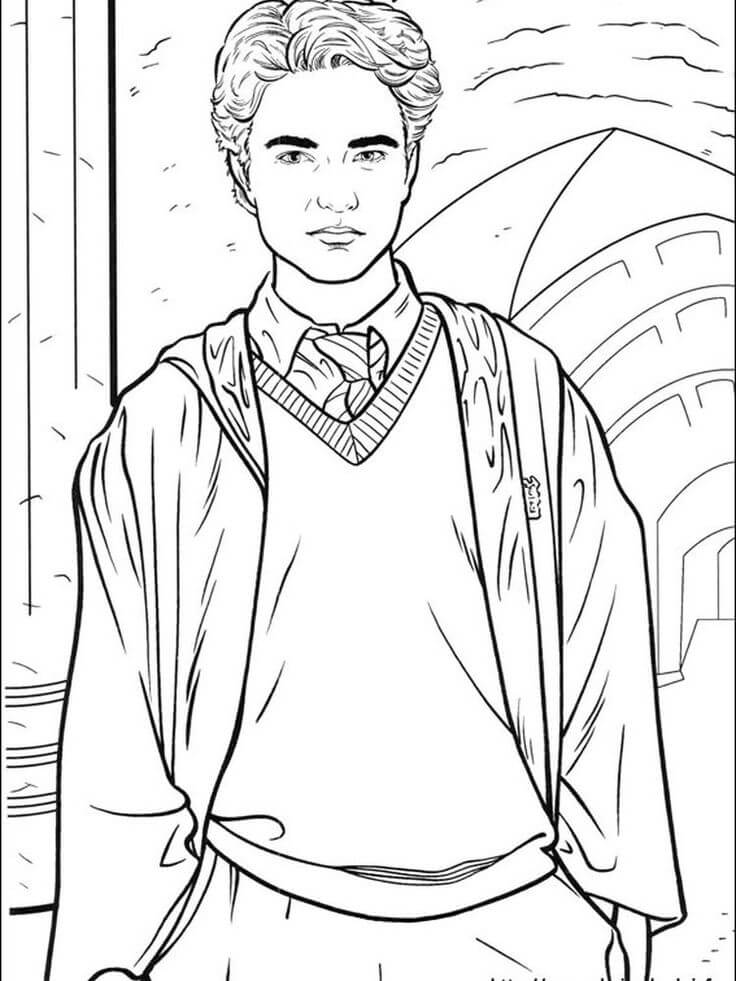 Dibujo de Personaje de Harry Potter para Colorear