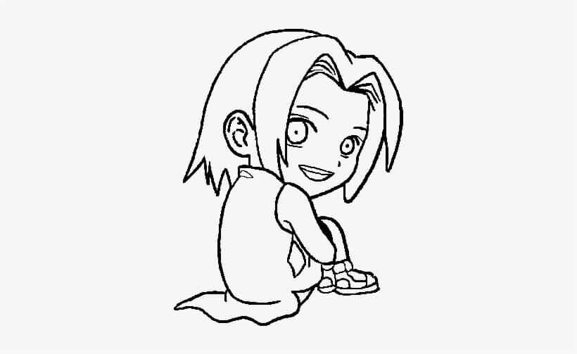 Dibujo de Beb Sakura para Colorear