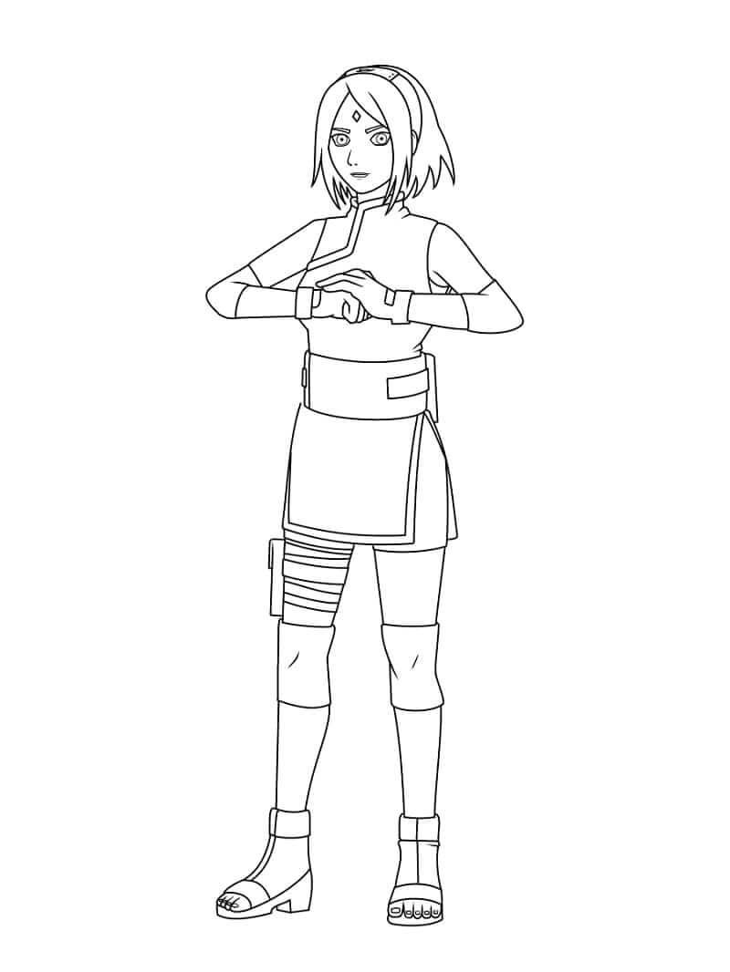 Dibujo de Mamá Sadara para Colorear
