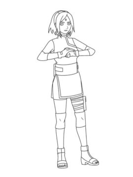 Dibujo de Uchiha Sakura para Colorear