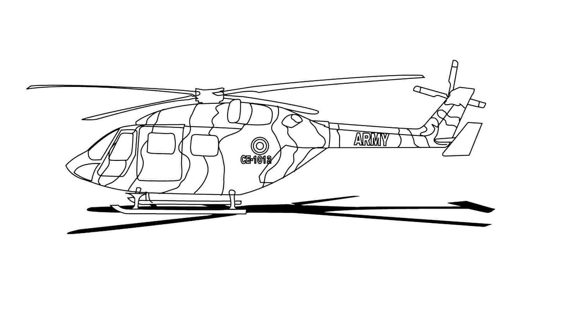 Dibujo de Helicóptero Ce 1020 para Colorear