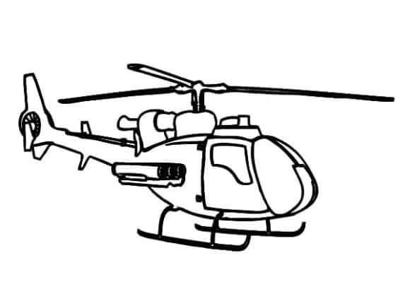 Dibujo de Helicóptero para Colorear