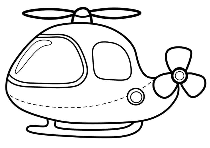Dibujo de Dulce helicóptero para Colorear