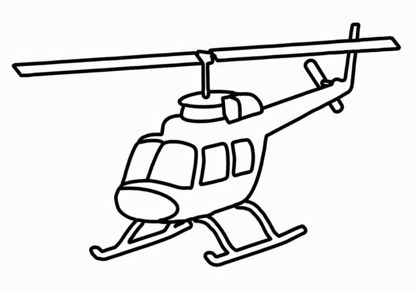 Dibujo de Helicóptero Increible para Colorear