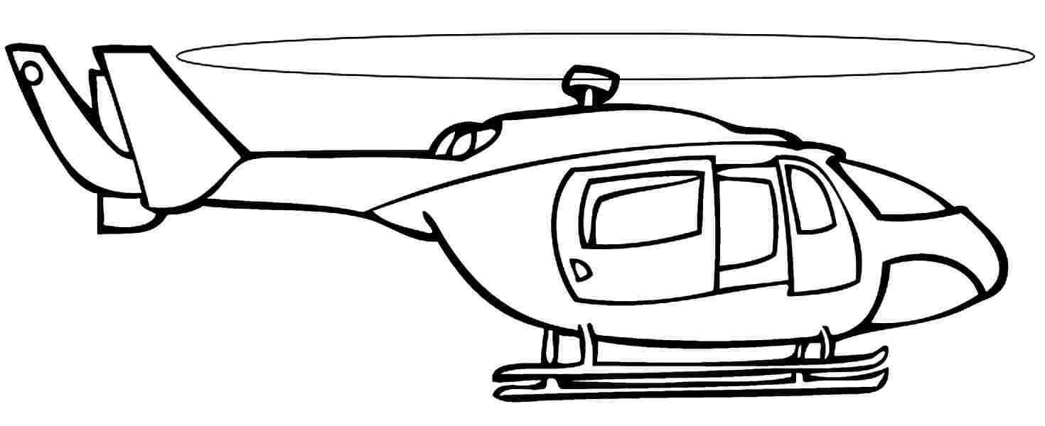 Dibujo de Helicóptero Perfecto para Colorear