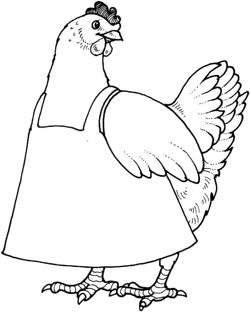 Dibujo de Mam Gallina para Colorear