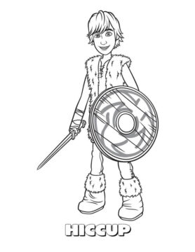 Dibujo de Hipo Sonriendo para Colorear
