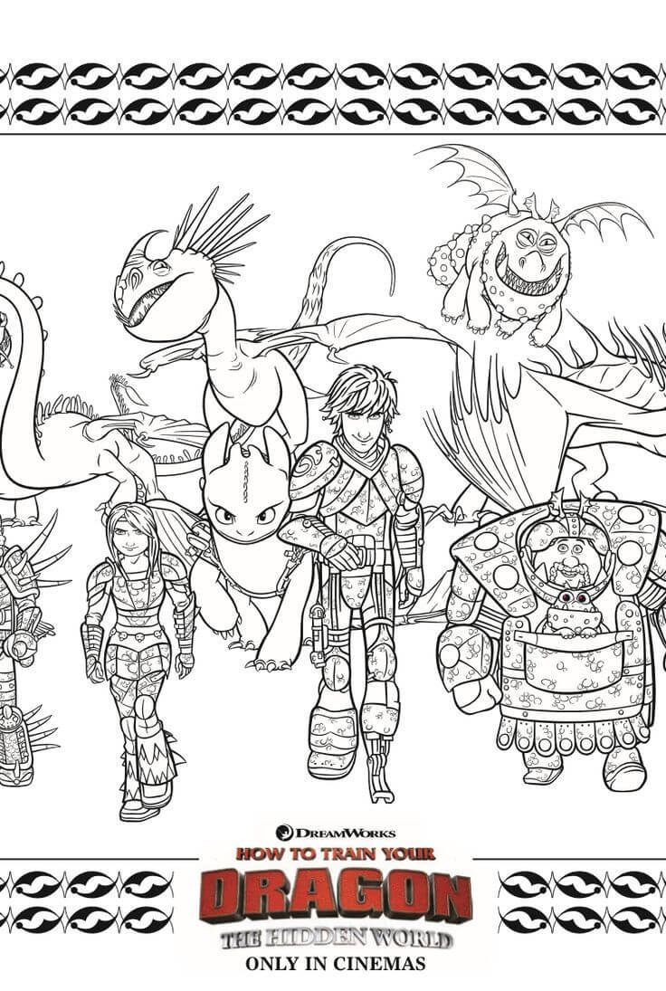 Dibujo de Hipo y Equipo para Colorear