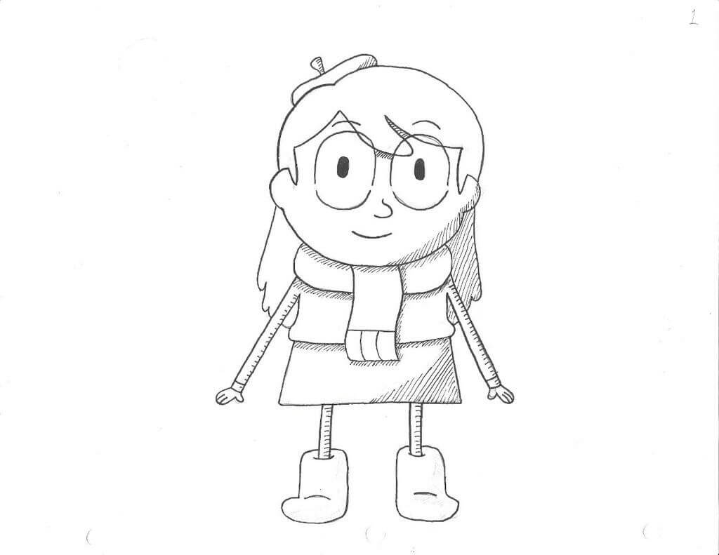 Dibujo de Hilda para Colorear