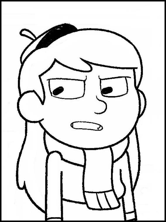 Dibujo de Hilda Enojada para Colorear