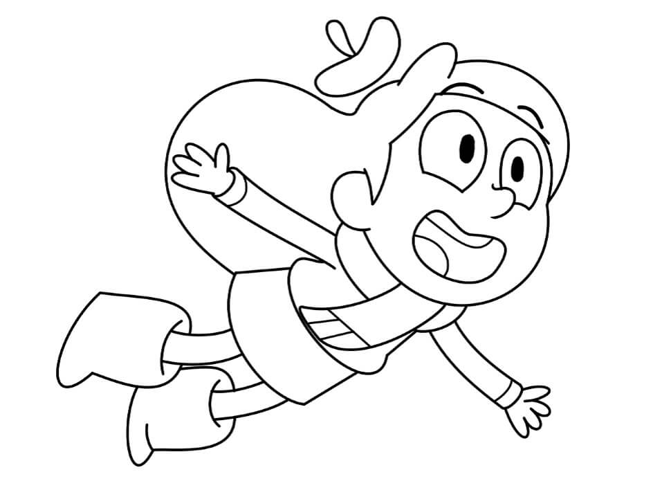 Dibujo de Hilda Volando para Colorear
