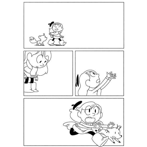 Dibujo de Hilda en Twitter para Colorear