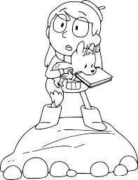 Dibujo de Hilda y Twig en Gran Toca para Colorear