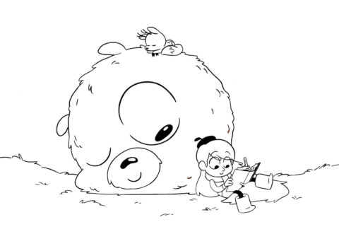 Dibujo de La Pintura de Hilda para Colorear