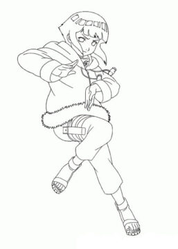 Dibujo de Nia Hinata para Colorear