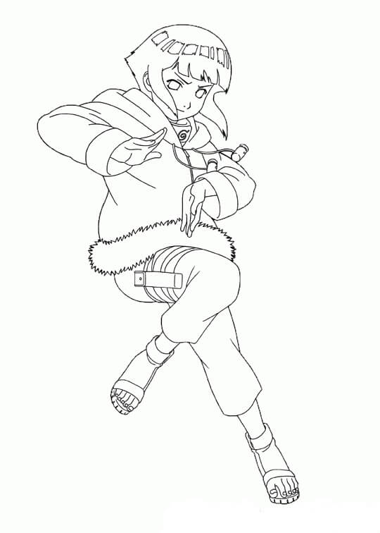 Dibujo de Nia Hinata para Colorear