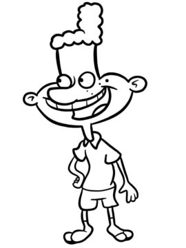 Dibujo de Eugene de Hey Arnold para Colorear